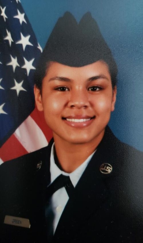 Lyric Green's Military Professional Headshot
